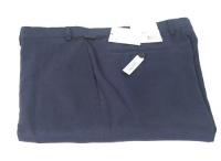 Calvin Klein Mens Flat Front Solid Dark Blue Linen Dress Pants Calvin Klein Mens Flat Front Solid Dark Blue Linen Dress Pants