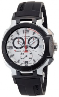 Tissot Men's T0484172703700 T-Race Quartz White Chronograph Dial Watch