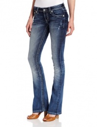 Miss Me Juniors Leather Horseshoe Wing Boot Cut Miss Me Juniors Leather Horseshoe Wing Boot Cut