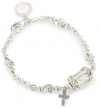 The Vatican Library Collection Silver-Tone Prayer Bead Bracelet