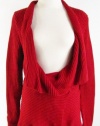 Ralph Lauren Plus Size Heritage Red Ribbed Shawl Collar Cotton Cardigan Sweater