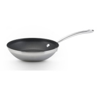 Farberware Millennium Tulip Shaped Open Nonstick Stainless Steel Skillet, 8.5 Farberware Millennium Tulip Shaped Open Nonstick Stainless Steel Skillet, 8.5