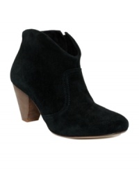 As essential as a little black dress. The Pita booties by Steve Madden are a sweet leather and suede silhouette that goes with everything from jeans to tights. As essential as a little black dress. The Pita booties by Steve Madden are a sweet leather and suede silhouette that goes with everything from jeans to tights.