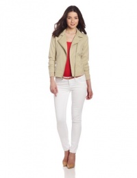 Calvin Klein Jeans Women?s Petite Rib Trim Jacket Calvin Klein Jeans Women?s Petite Rib Trim Jacket
