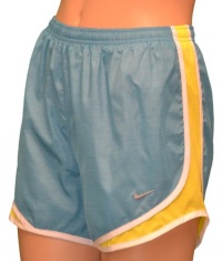 Nike Women's Printed Tempo Running Shorts-Blue/yellow Nike Women's Printed Tempo Running Shorts-Blue/yellow