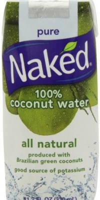 Naked 100% Naked Coconut Water, 11.2-Ounce Containers (Pack of 12)