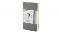 Moleskine Volant Extra Small Ruled Notebook - Grey (2.5 x 4) (Set of 2) (Volant Notebooks)