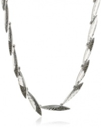 Judith Jack Silver Rain Hammered Sterling Silver and Marcasite Tear Shaped Collar Necklace, 16 Judith Jack Silver Rain Hammered Sterling Silver and Marcasite Tear Shaped Collar Necklace, 16