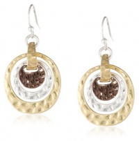 NINE WEST VINTAGE AMERICA Taking Shape Tri-Tone Gypsy Drop Earrings NINE WEST VINTAGE AMERICA Taking Shape Tri-Tone Gypsy Drop Earrings