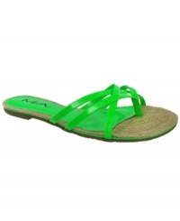 A great thong in equally great hues. Mia's Preta thong sandals are perfect for every summer scenario. A great thong in equally great hues. Mia's Preta thong sandals are perfect for every summer scenario.