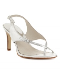 The Eleni sandals by elegantly wrap around the toe and clasp at the heel. A sexy MICHAEL by Michael Kors shoe for any dressy occasion. The Eleni sandals by elegantly wrap around the toe and clasp at the heel. A sexy MICHAEL by Michael Kors shoe for any dressy occasion.