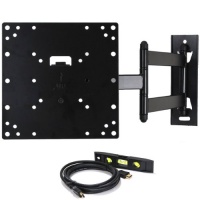 VideoSecu LCD LED TV Wall Mount Full Motion with Swivel Articulating Arm for 23-37 in, up to 42 in TV Monitor Flat Panel Screen With VESA 200 100, 20 in extension and Post-installation Leveling System M84 VideoSecu LCD LED TV Wall Mount Full Motion with Swivel Articulating Arm for 23-37 in, up to 42 in TV Monitor Flat Panel Screen With VESA 200 100, 20 in extension and Post-installation Leveling System M84