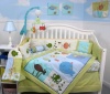 SoHo Gold Fish Aquarium Baby Crib Bedding Set 13 pcs included Diaper Bag with Changing Pad & Bottle Case