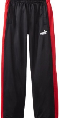 Puma - Kids Boys 8-20 Colorblock Pant, Black/Red, Medium Puma - Kids Boys 8-20 Colorblock Pant, Black/Red, Medium