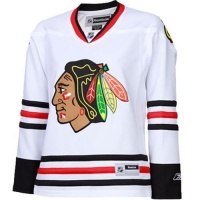 NHL Chicago Blackhawks Women's White NHL Premier Jersey NHL Chicago Blackhawks Women's White NHL Premier Jersey