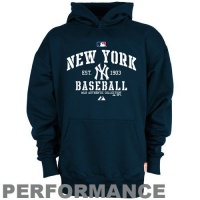 MLB New York Yankees AC Classic Long Sleeve Hooded Fleece Pullover MLB New York Yankees AC Classic Long Sleeve Hooded Fleece Pullover