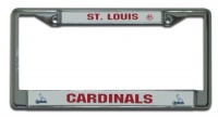 MLB St. Louis Cardinals Chrome License Plate Frame MLB St. Louis Cardinals Chrome License Plate Frame