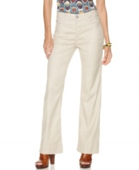 Rendered from a linen fabric blend with a bit of stretch for an ultra-flattering fit, these pants from Not Your Daughter's Jeans are summertime essentials. Rendered from a linen fabric blend with a bit of stretch for an ultra-flattering fit, these pants from Not Your Daughter's Jeans are summertime essentials.