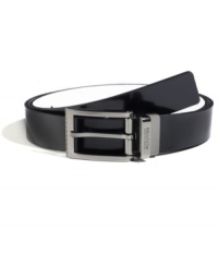 Simple and sleek, this belt from Kenneth Cole Reaction upgrades your casual style. Simple and sleek, this belt from Kenneth Cole Reaction upgrades your casual style.