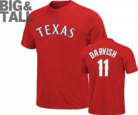 Yu Darvish Big & Tall Red Texas Rangers #11 Name & Number T-Shirt Yu Darvish Big & Tall Red Texas Rangers #11 Name & Number T-Shirt