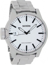 Nixon Chronicle Stainless Steel White Dial Men's Watch - A198-1166 Nixon Chronicle Stainless Steel White Dial Men's Watch - A198-1166