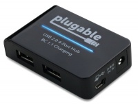 Plugable USB 2.0 4 Port Hub and BC 1.1 Fast Charger with 2.5 Amp Power Adapter, charges Samsung Galaxy S4, iPhone 5, iPad 4, iPad Mini, Nexus 7 Plugable USB 2.0 4 Port Hub and BC 1.1 Fast Charger with 2.5 Amp Power Adapter, charges Samsung Galaxy S4, iPhone 5, iPad 4, iPad Mini, Nexus 7