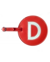 Give me a D! This big, easy-to-spot luggage tag is personalized with your initial, giving your bags an identity and helping them stand out on the luggage carousel. Give me a D! This big, easy-to-spot luggage tag is personalized with your initial, giving your bags an identity and helping them stand out on the luggage carousel.