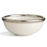 Arte Italicas best selling Tuscan Collection, the original pewter and ceramic dinnerware, combines white ceramic with our signature pewter trim. Hand-crafted in Italy of the highest quality materials, this classic collection translates seamlessly from traditional to contemporary, from casual to formal. Due to its popularity, the Tuscan line has grown to include more than 75 dinnerware items, serving pieces and accessories that can be mixed and matched with many of our product lines. Dishwasher safe on the low-heat setting. Please use non-abrasive detergents. Arte Italicas best selling Tuscan Collection, the original pewter and ceramic dinnerware, combines white ceramic with our signature pewter trim. Hand-crafted in Italy of the highest quality materials, this classic collection translates seamlessly from traditional to contemporary, from casual to formal. Due to its popularity, the Tuscan line has grown to include more than 75 dinnerware items, serving pieces and accessories that can be mixed and matched with many of our product lines. Dishwasher safe on the low-heat setting. Please use non-abrasive detergents.