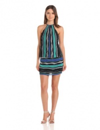 laundry BY SHELLI SEGAL Women's Ring Neck Stitch Sweater Dress, Jet Blue/Multi, Medium laundry BY SHELLI SEGAL Women's Ring Neck Stitch Sweater Dress, Jet Blue/Multi, Medium
