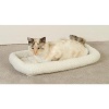 Midwest 40224 24-By-18-Inch Quiet Time Bolster Pet Bed, Fleece