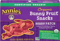 Annie's Homegrown Berry Patch Organic Bunny Fruit Snacks, 5-Count Pouches (Pack of 4) Annie's Homegrown Berry Patch Organic Bunny Fruit Snacks, 5-Count Pouches (Pack of 4)
