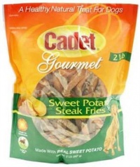 Cadet 2-Pound Sweet Potato Steak Fries Dog Snack