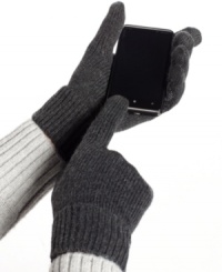 New from UR Gloves: Knit gloves made with conductive yarn that actually makes mobile media easier to use. New from UR Gloves: Knit gloves made with conductive yarn that actually makes mobile media easier to use.