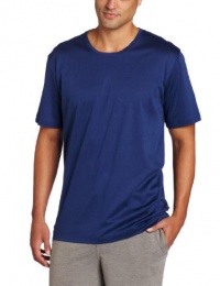 Hanro Men's Camden Short Sleeve Crew Neck Top, Estate Blue, Medium Hanro Men's Camden Short Sleeve Crew Neck Top, Estate Blue, Medium