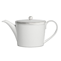 World-renowned fashion designer Monique Lhuillier collaborated with Waterford to create this fine bone china dinnerware collection. Drawing inspiration from the artful details that finish Lhuillier's brilliant couture bridal gowns, each piece in the assortment is decorated with polished platinum accents in a raised stitching design. World-renowned fashion designer Monique Lhuillier collaborated with Waterford to create this fine bone china dinnerware collection. Drawing inspiration from the artful details that finish Lhuillier's brilliant couture bridal gowns, each piece in the assortment is decorated with polished platinum accents in a raised stitching design.