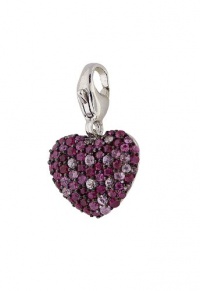 Effy Jewlery Balissima Splash Pink Sapphire Heart Charm, 1.16 TCW Effy Jewlery Balissima Splash Pink Sapphire Heart Charm, 1.16 TCW