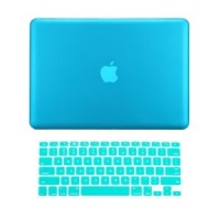 TopCase 2-in-1 Rubberized Hard Case and Keyboard Cover for Macbook Pro 15-Inch A1286 with TopCase Mouse Pad - Aqua Blue TopCase 2-in-1 Rubberized Hard Case and Keyboard Cover for Macbook Pro 15-Inch A1286 with TopCase Mouse Pad - Aqua Blue