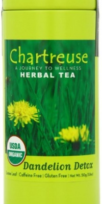 Chartreuse Organic Tea Dandelion Detox Organic Loose Leaf Herbal Tea, 1.8 Ounce Tin