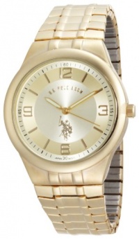 U.S. Polo Assn. Classic Men's USC80023 Round Analogue Gold Dial Expansion Watch U.S. Polo Assn. Classic Men's USC80023 Round Analogue Gold Dial Expansion Watch