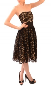 Milly of NY Floral Lace Dress Black 4 Milly of NY Floral Lace Dress Black 4