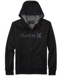 This Hurley logo hoodie has a classic design and cozy fit great for layering. This Hurley logo hoodie has a classic design and cozy fit great for layering.