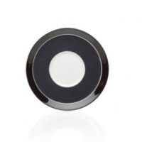 Mikasa Circle Chic Espresso Saucer, Black Mikasa Circle Chic Espresso Saucer, Black