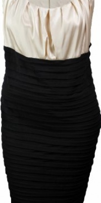 London Times Women's Stretch Charmeuse Shutter Tuck Dress London Times Women's Stretch Charmeuse Shutter Tuck Dress