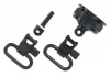 Uncle Mike's Quick Detachable Remington 870/870 Youth 12-Gauge External Ratchet Cap Set Sling Swivels (Blued, 1-Inch Loop)