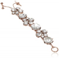 Betsey Johnson Iconic Stone Crystal Gem Toggle Bracelet, 7.5 Betsey Johnson Iconic Stone Crystal Gem Toggle Bracelet, 7.5