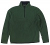 Nautica Men's Solid Quarter Zip Nautex Fleece Pullover Jacket (Green) (Medium)