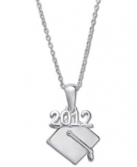 Giani Bernini Sterling Silver Necklace, 18 2012 Graduation Cap Pendant Giani Bernini Sterling Silver Necklace, 18 2012 Graduation Cap Pendant