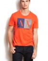 Armani Exchange Mens Colorblock Logo Tee