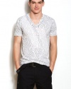 Armani Exchange Mens Tribal Print Logo Tee