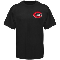 MLB Majestic Cincinnati Reds Black Wordmark T-shirt MLB Majestic Cincinnati Reds Black Wordmark T-shirt